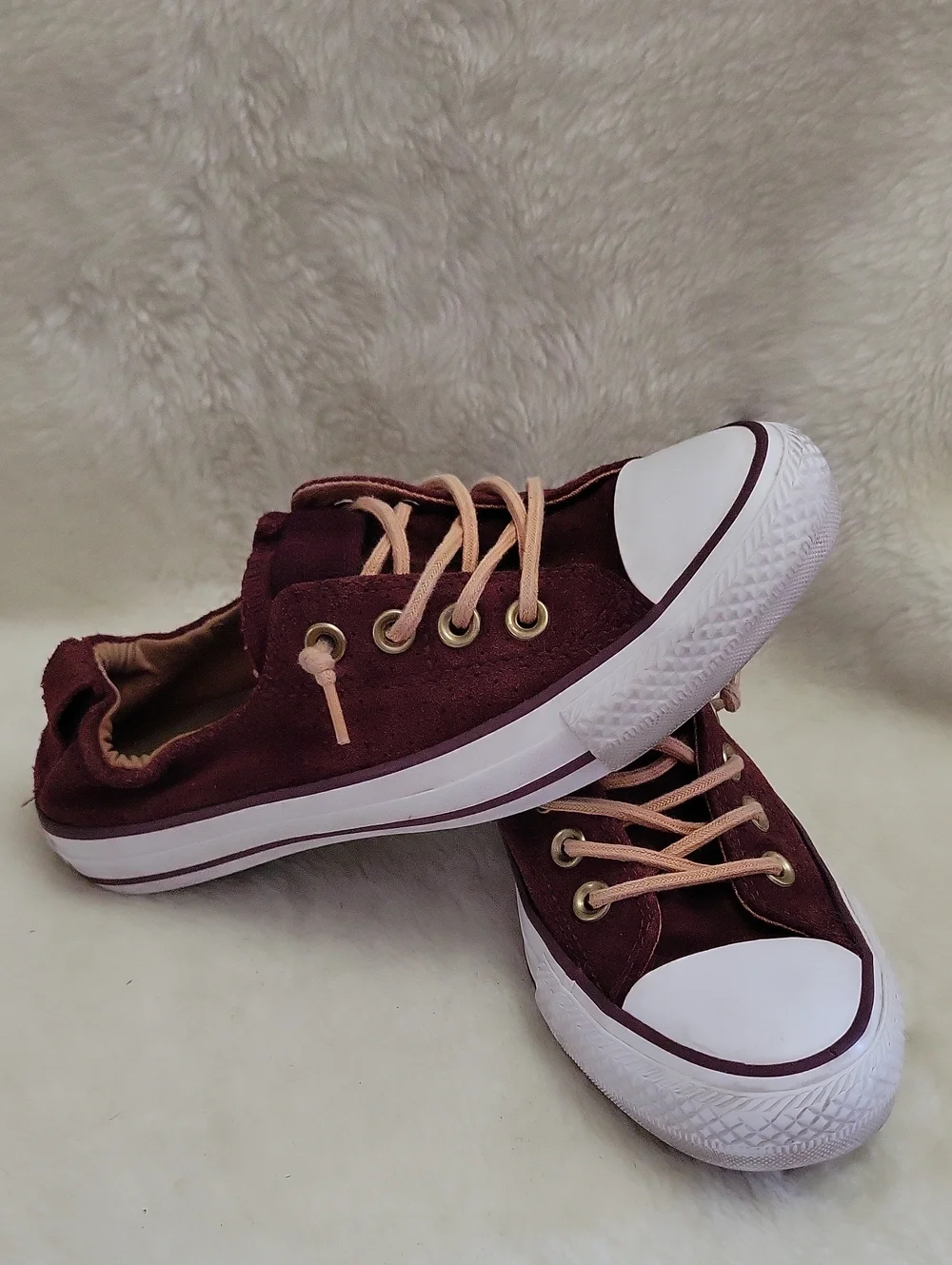 CONVERSE Suede Leather All Star Sneakers Gem. Size 6